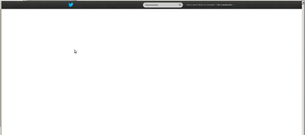 Un bogue sur Twitter ? Twitter
